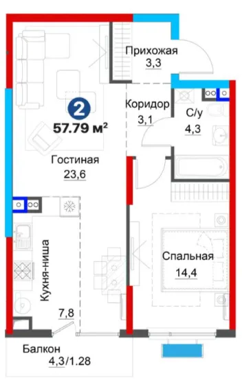 2-комн