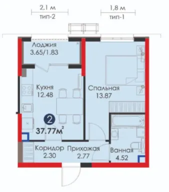 1-комн