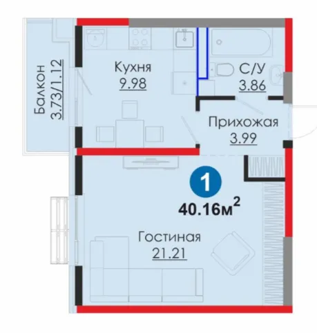 1-комн