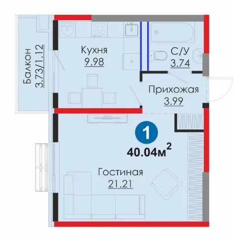 1-комн