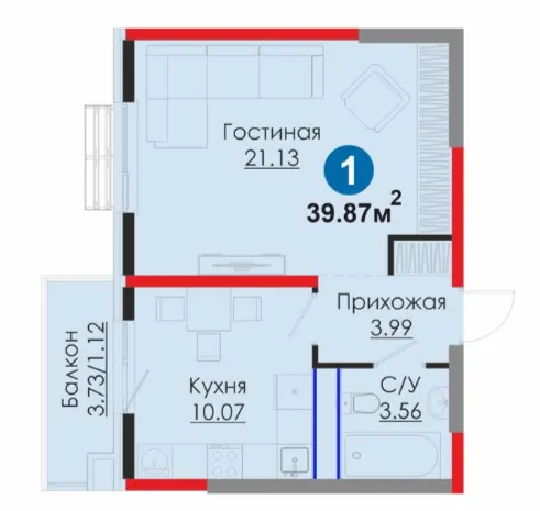 1-комн