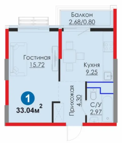 1-xonali 33.04 m2