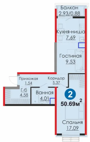 2-xonali 50.69 m2