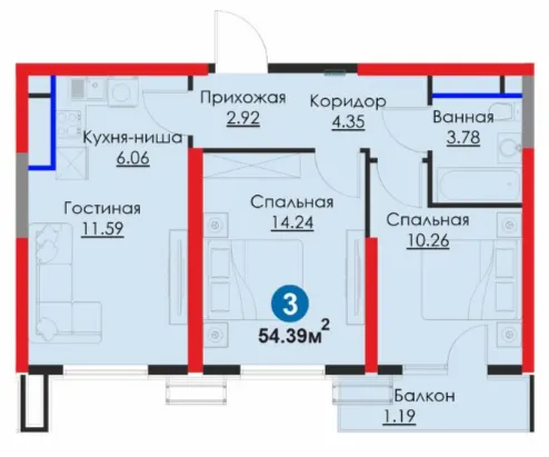 3-комн