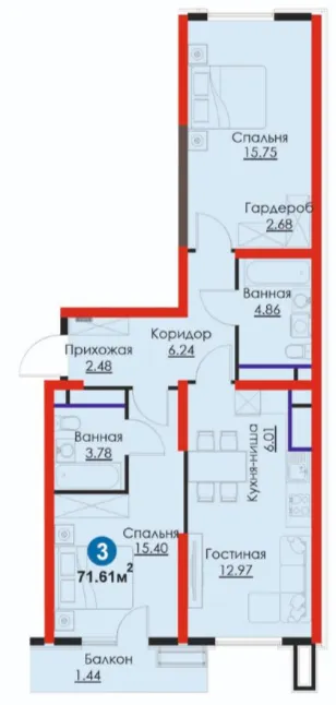 3-комн