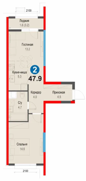 2-комн
