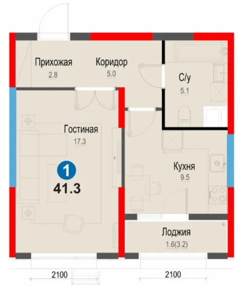 1-комн