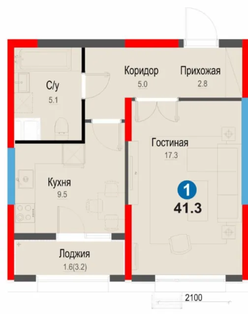 1-комн
