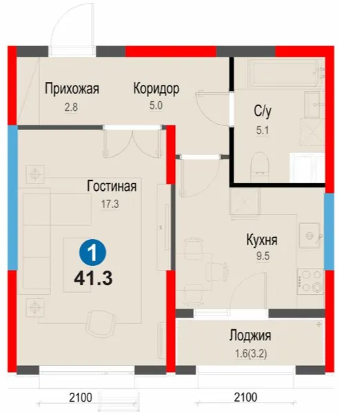 1-комн