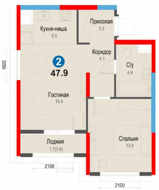 2-комн