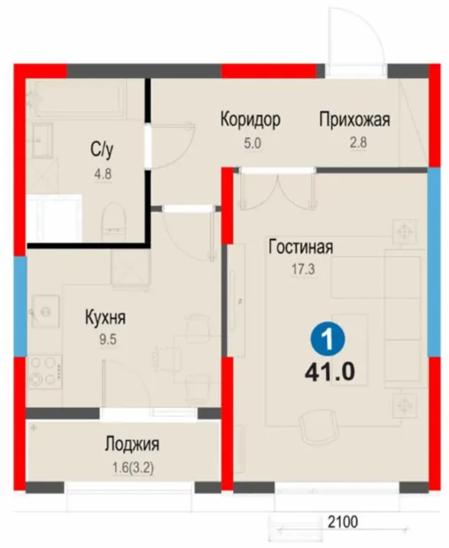 1-комн