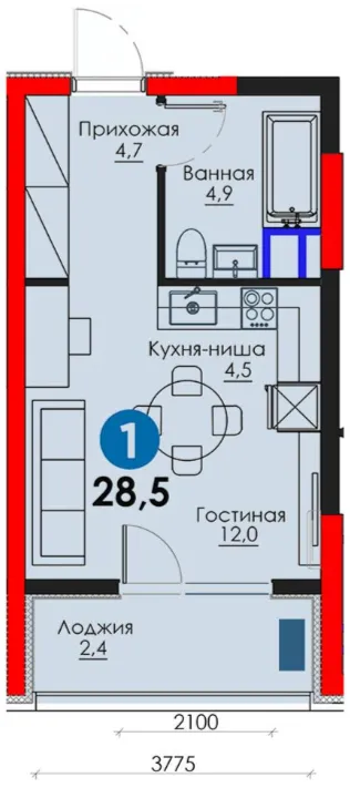 1-комн