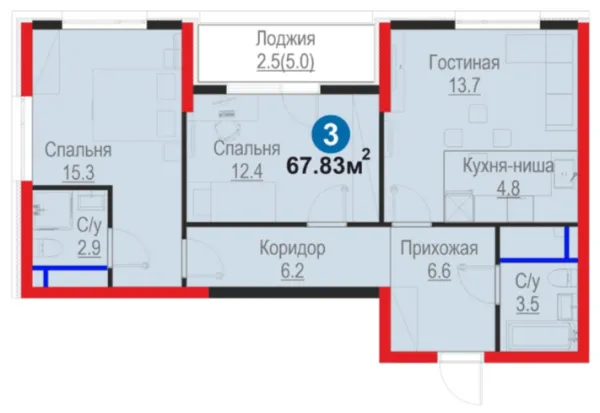 3-комн