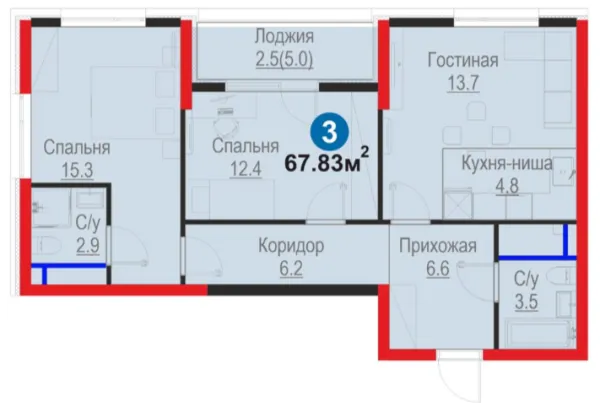 3-комн