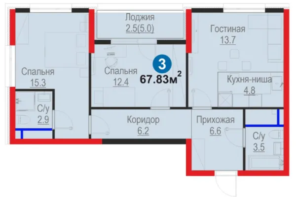 3-комн