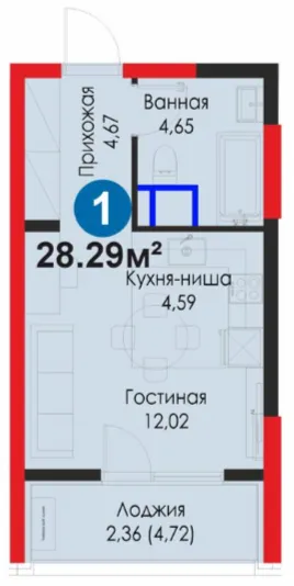 1-комн