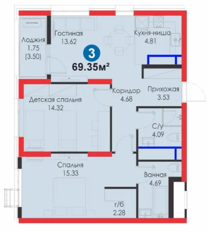 3-комн