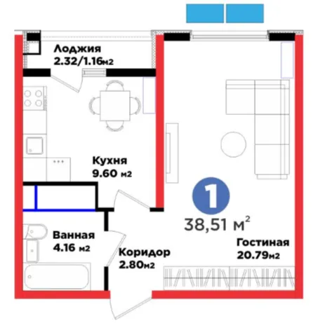 1-комн