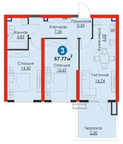 3-комн
