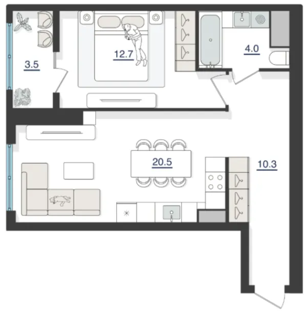 2 xonali 53.31 m²