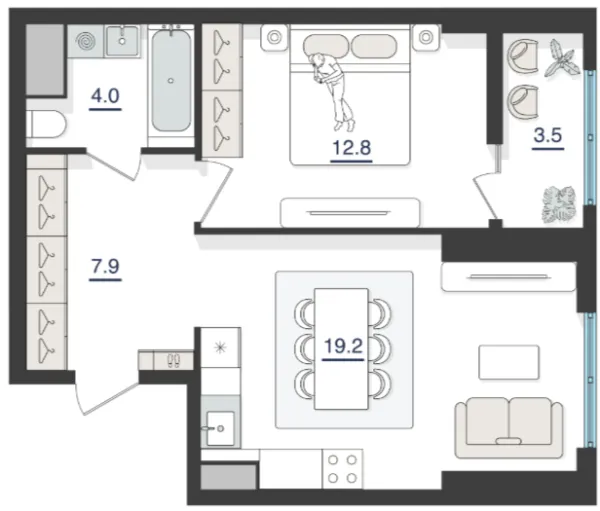 2 xonali 50.18 m²