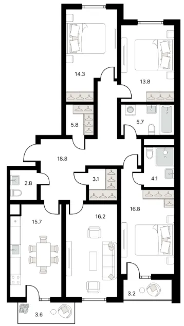 4-комн