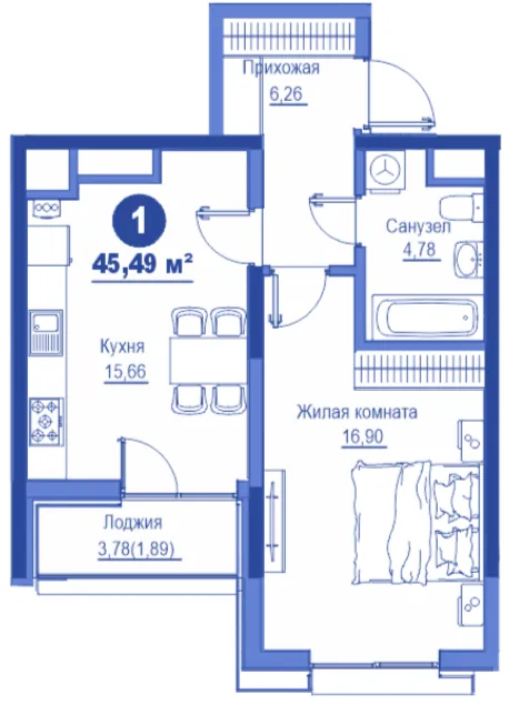 1-комн