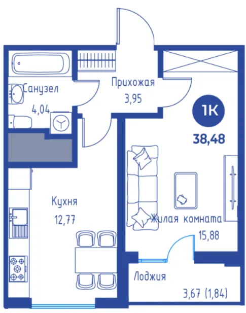 1-комн