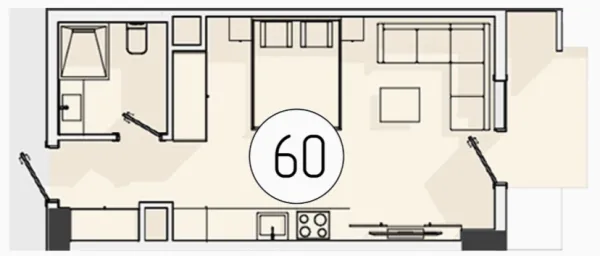 1 xonali 32.61 m²