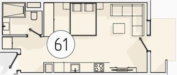 1 xonali 36.88 m²