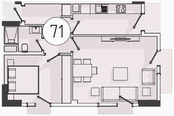 2 xonali 55.52 m²