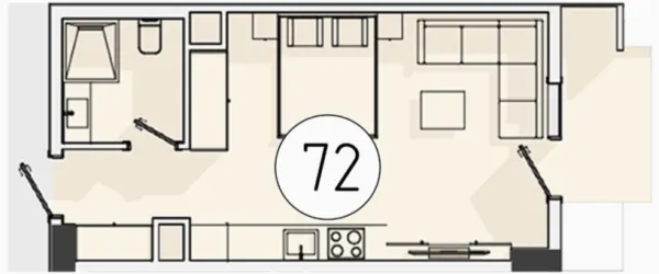 1 xonali 32.61 m²
