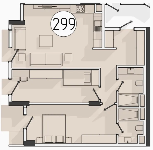 3 xonali 75.1 m²