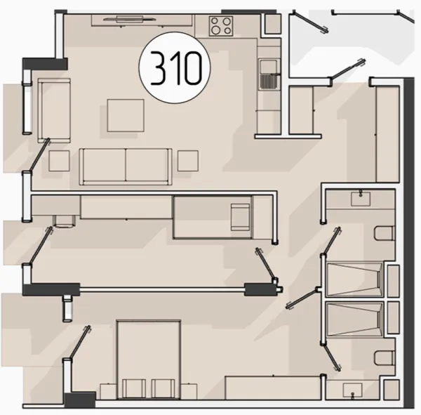3 xonali 75.1 m²
