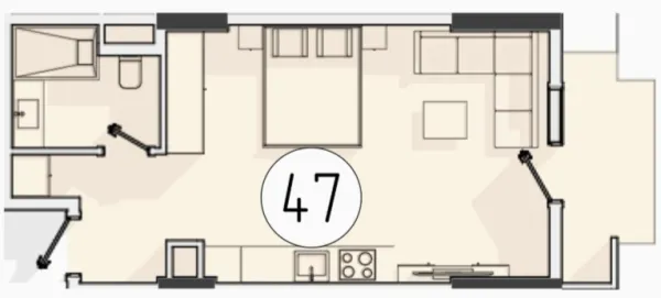 1 xonali 36.72 m²