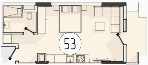 1 xonali 36.72 m²