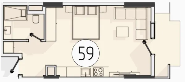 1 xonali 36.72 m²