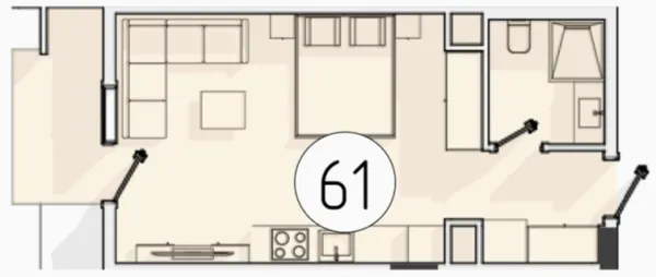 1 xonali 32.76 m²