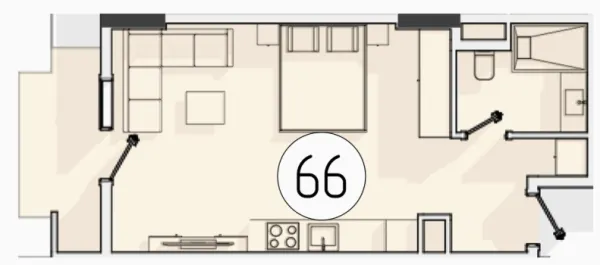 1 xonali 36.96 m²
