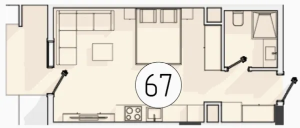 1 xonali 32.76 m²