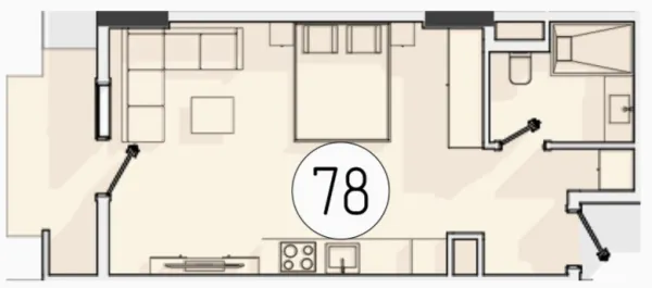 1 xonali 36.96 m²