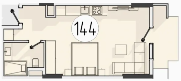 1 xonali 36.79 m²