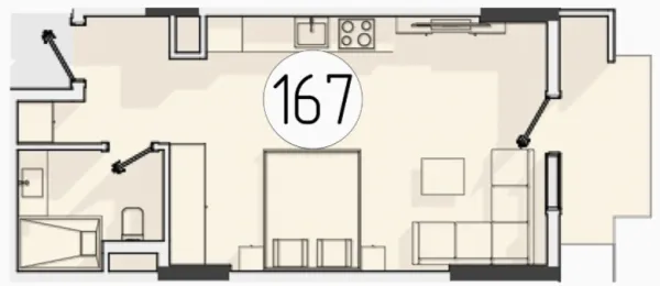 1 xonali 36.89 m²