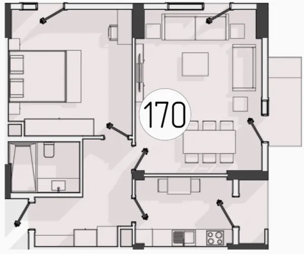 2 xonali 66.4 m²