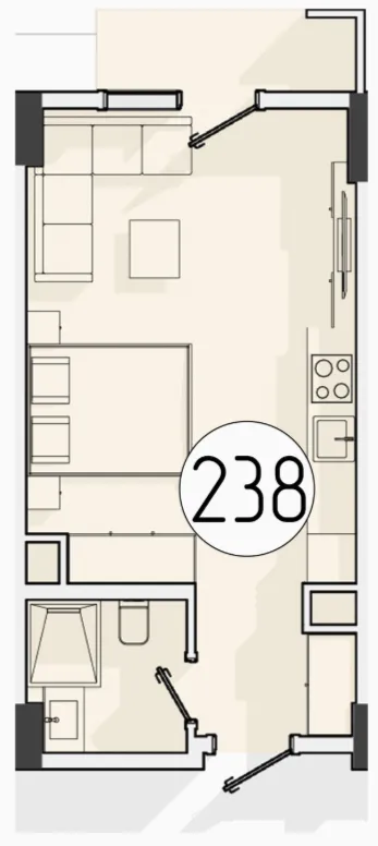 1 xonali 31.55 m²