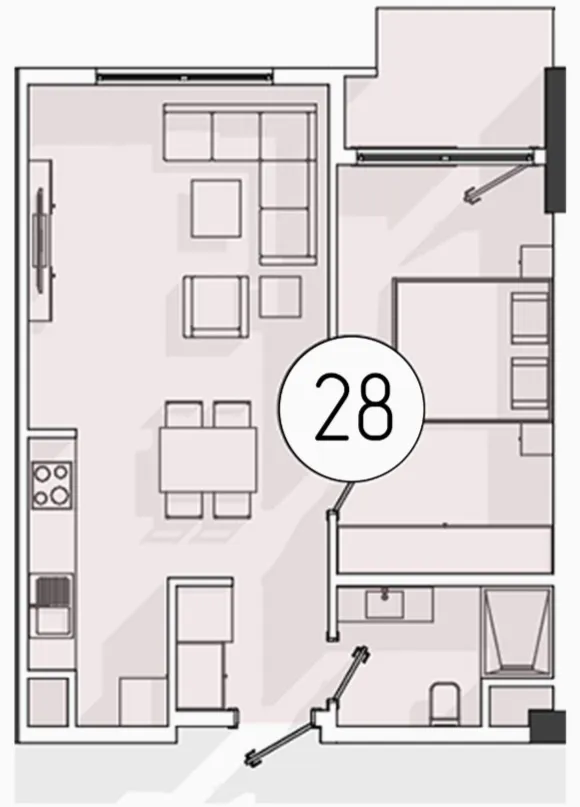 2 xonali 49 m²