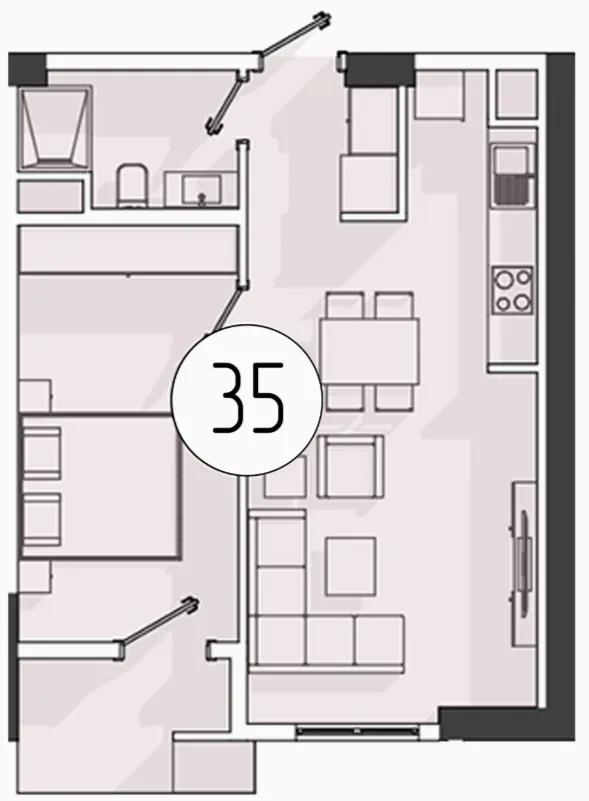 2 xonali 47.65 m²