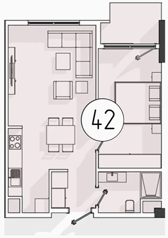 2 xonali 49 m²
