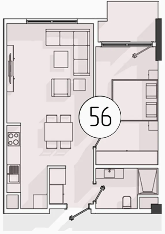 2 xonali 49 m²