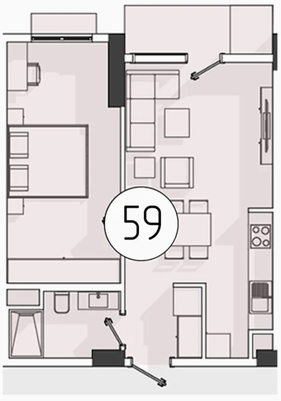 2 xonali 48.64 m²